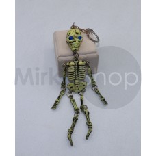 Skeleton portachiavi vintage anni 80 raro 