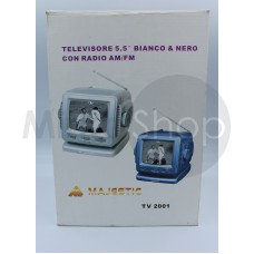 Tv in bianco e nero vintage Majestic 2001 nuova rara 